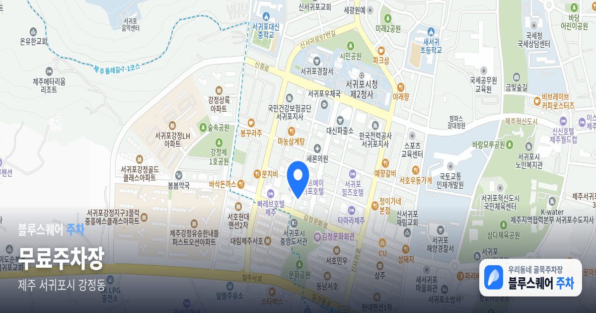 무료주차장 위치 지도