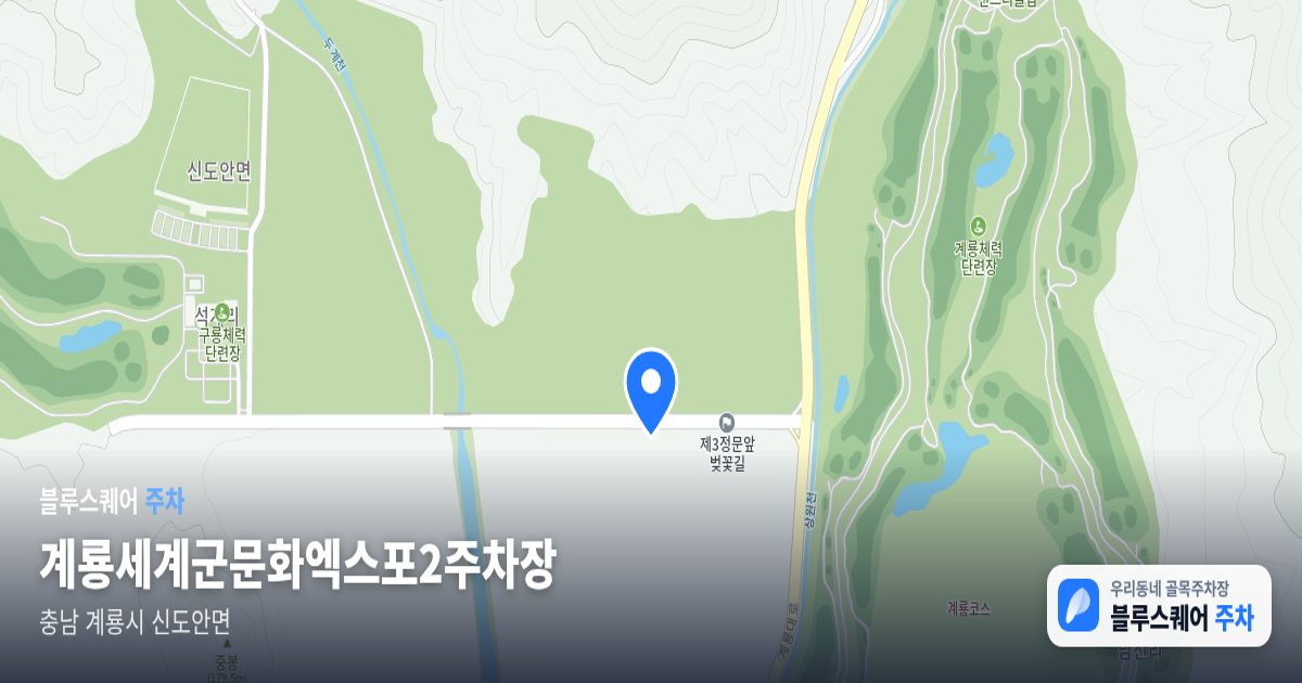 계룡세계군문화엑스포2주차장 위치 지도