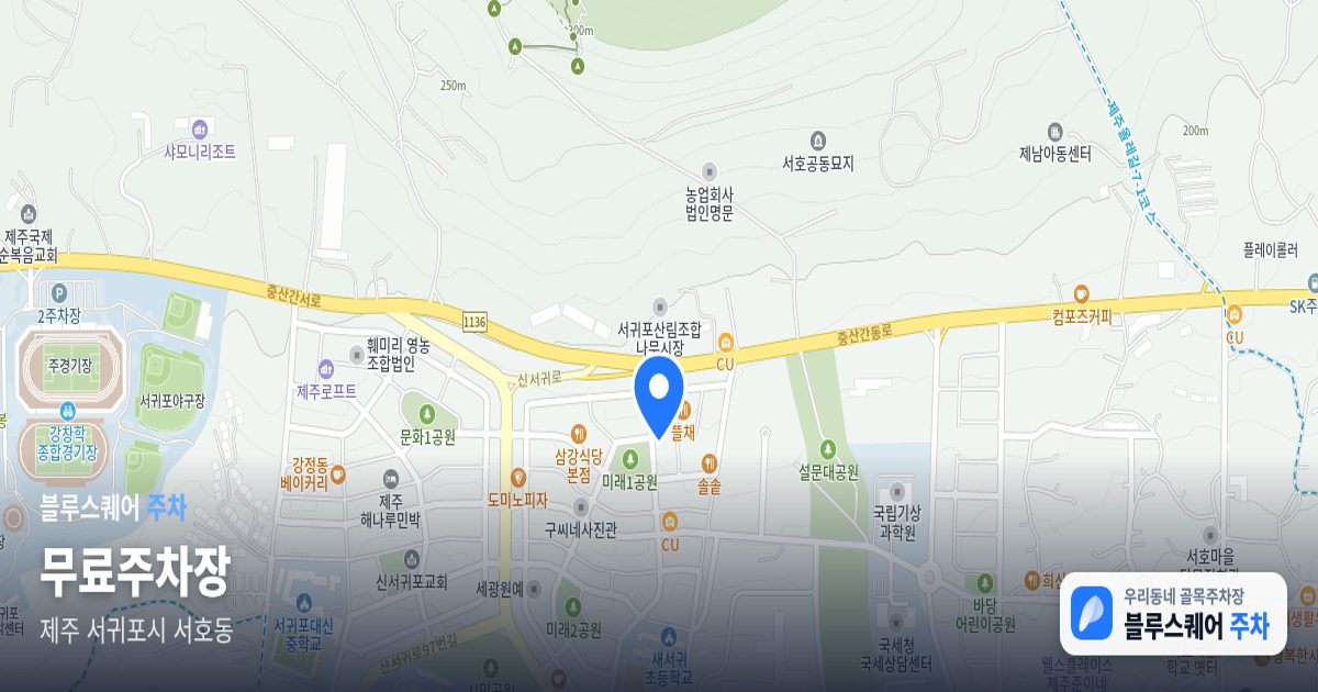 무료주차장 위치 지도