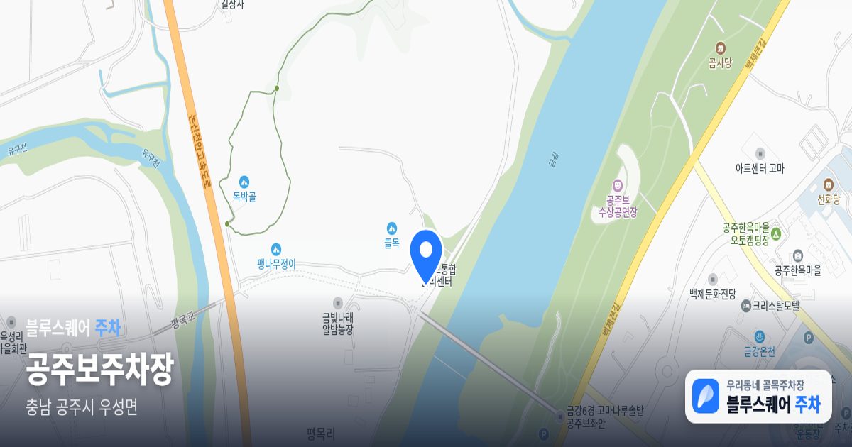 공주보주차장 위치 지도