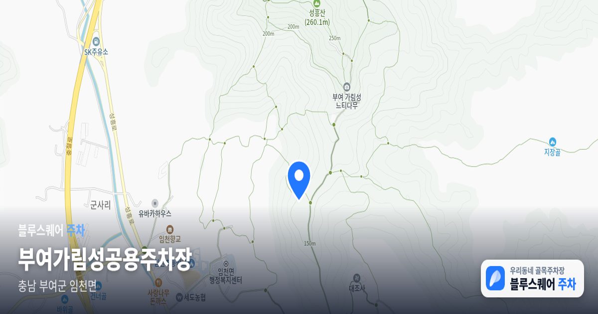 부여가림성공용주차장 위치 지도