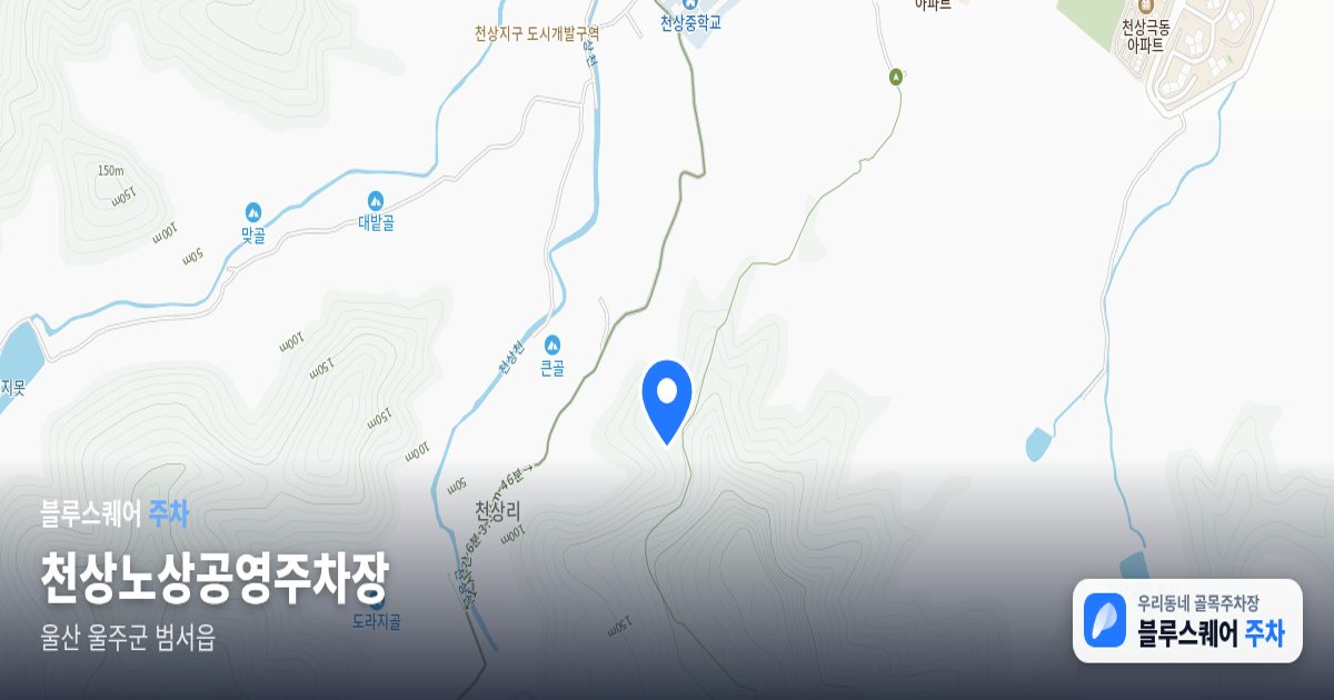 천상노상공영주차장 위치 지도