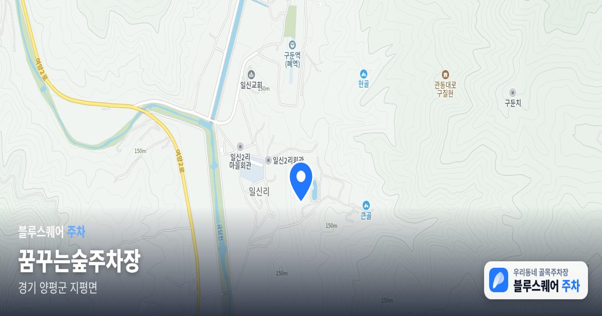 꿈꾸는숲주차장 위치 지도