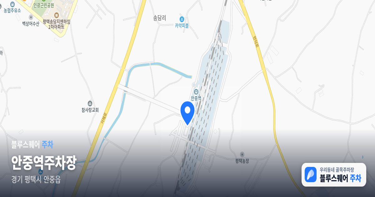 안중역주차장 위치 지도