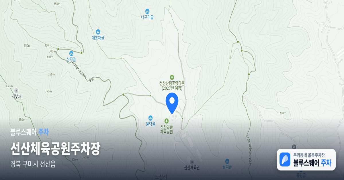 선산체육공원주차장 위치 지도