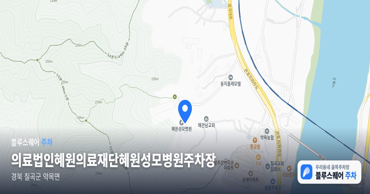 의료법인혜원의료재단혜원성모병원주차장 위치 지도