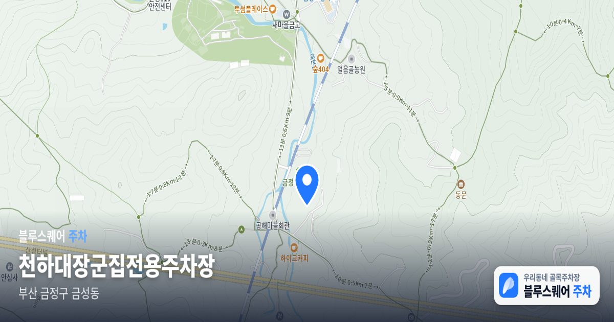 천하대장군집전용주차장 위치 지도