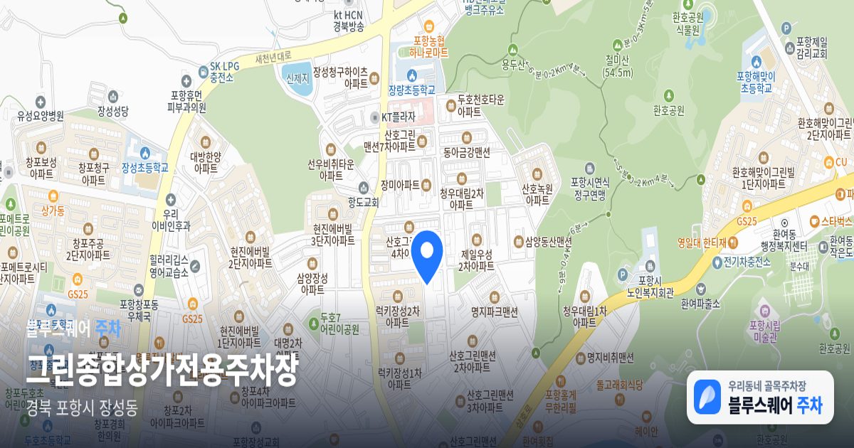 그린종합상가전용주차장 위치 지도