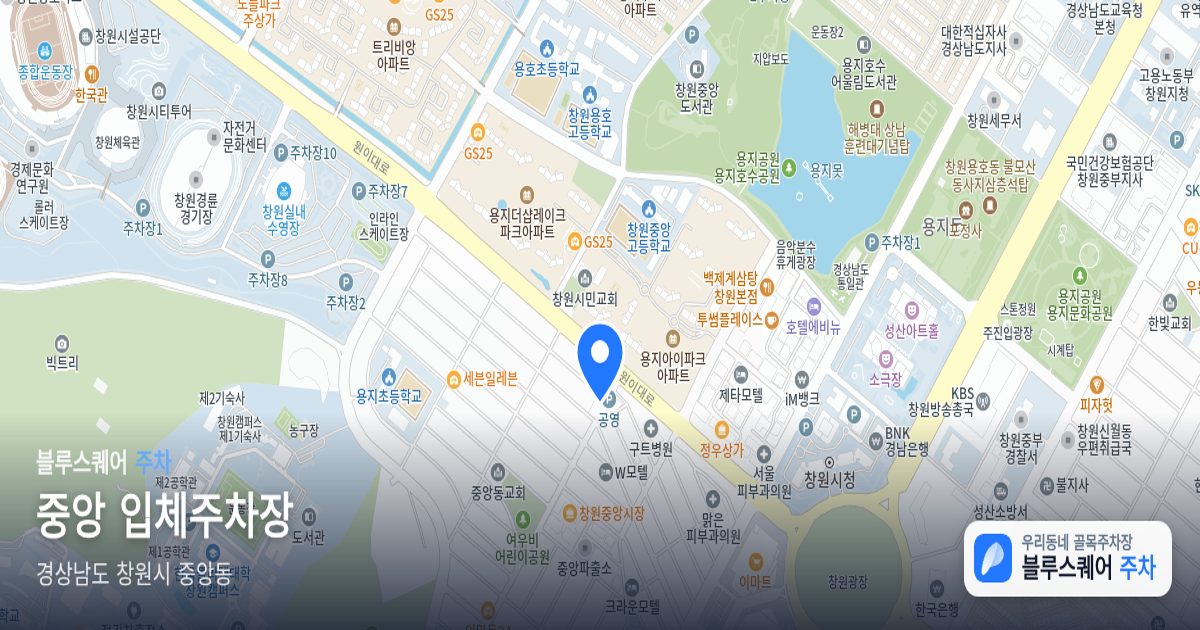 중앙 입체주차장 위치 지도