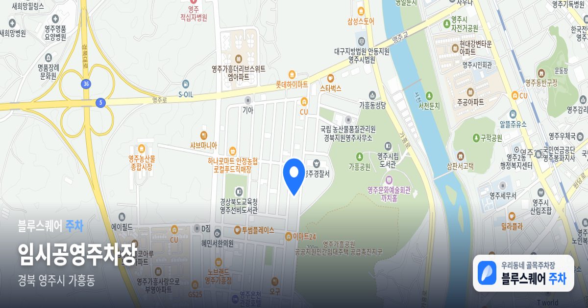 임시공영주차장 위치 지도