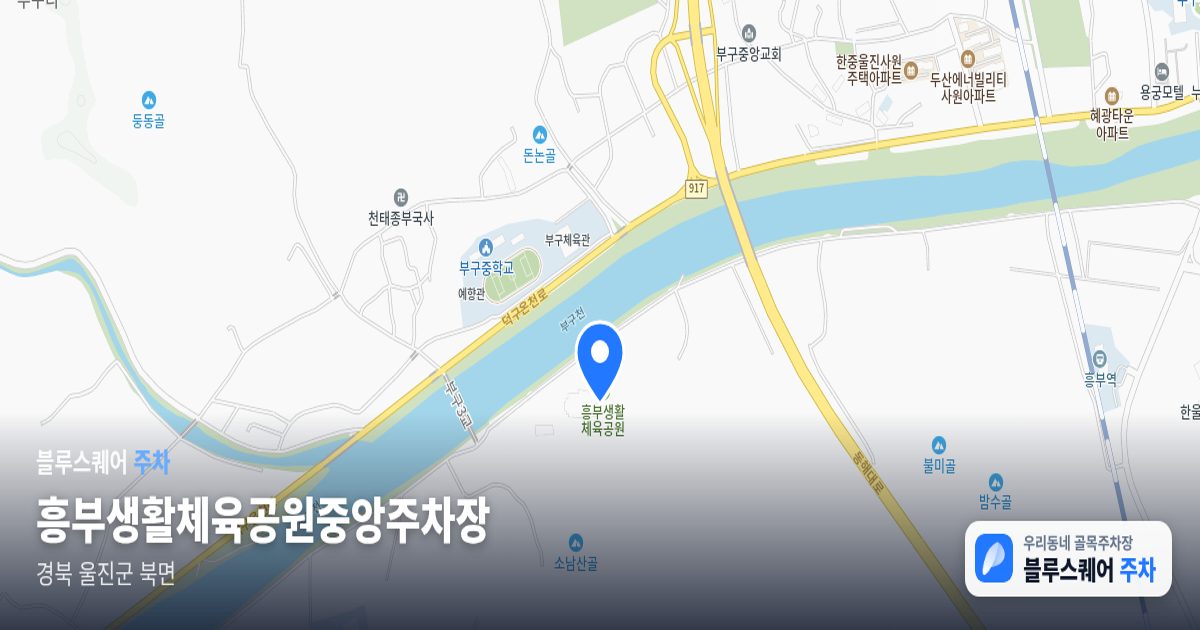 흥부생활체육공원중앙주차장 위치 지도
