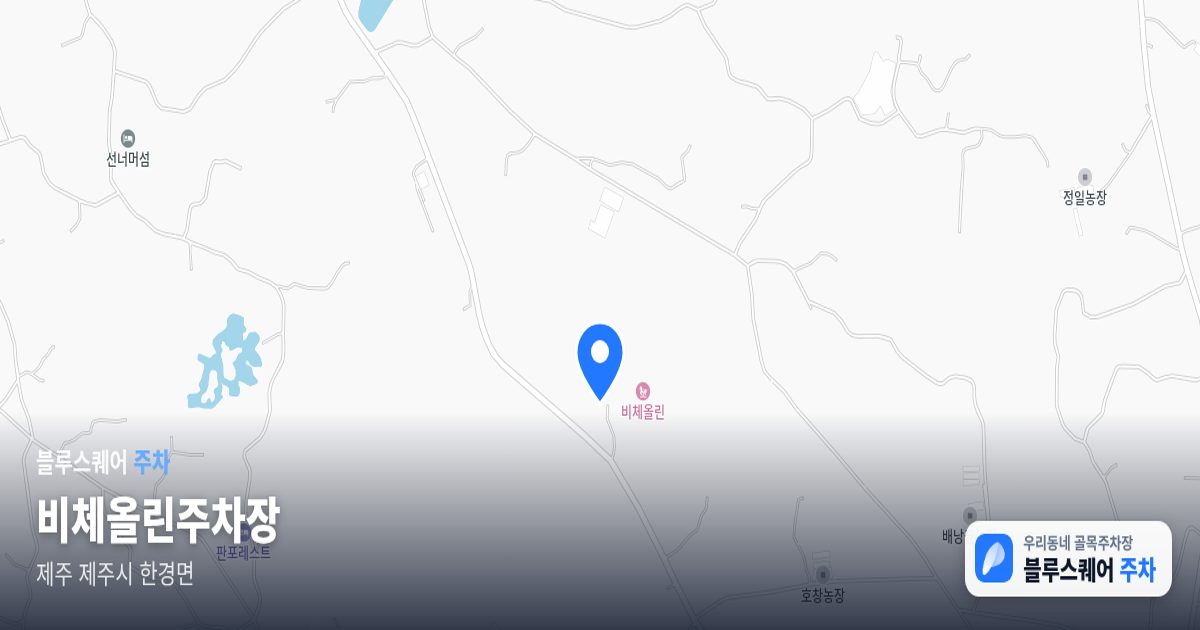 비체올린주차장 위치 지도