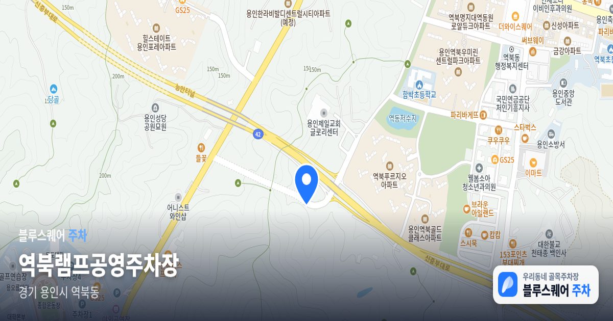 역북램프공영주차장 위치 지도