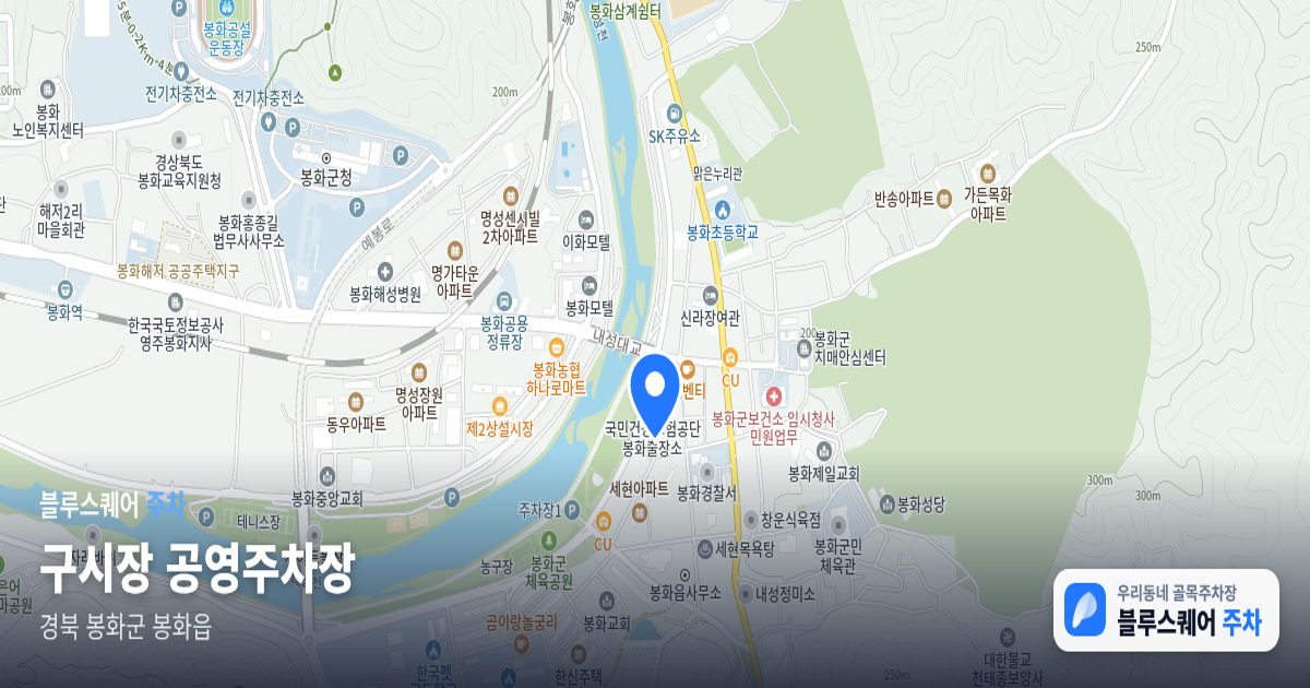 구시장 공영주차장 위치 지도