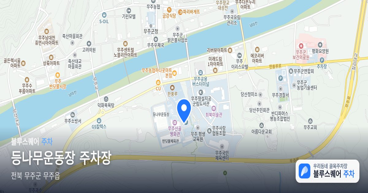 등나무운동장 주차장 위치 지도