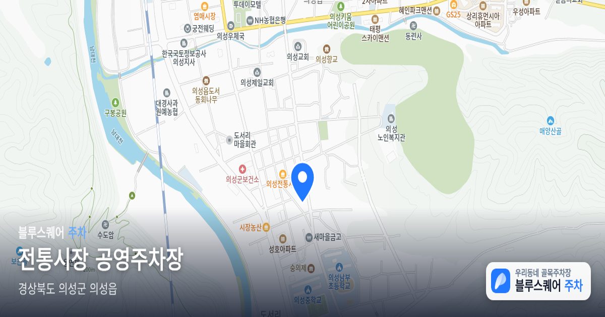 전통시장 공영주차장 위치 지도