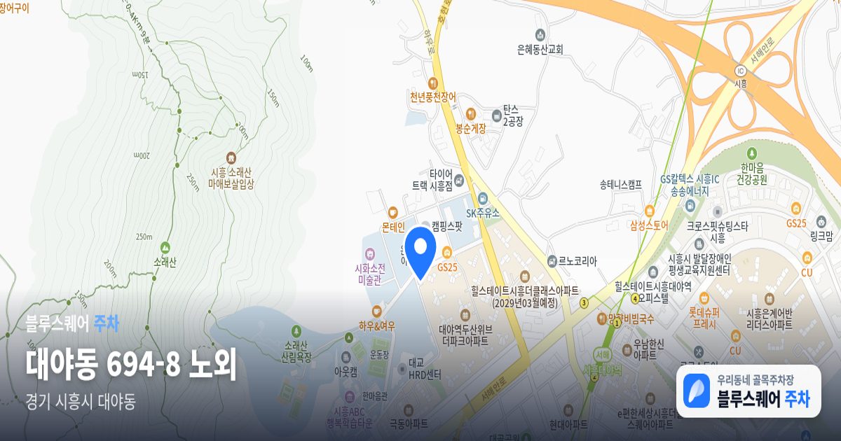 대야동 694-8 노외 위치 지도