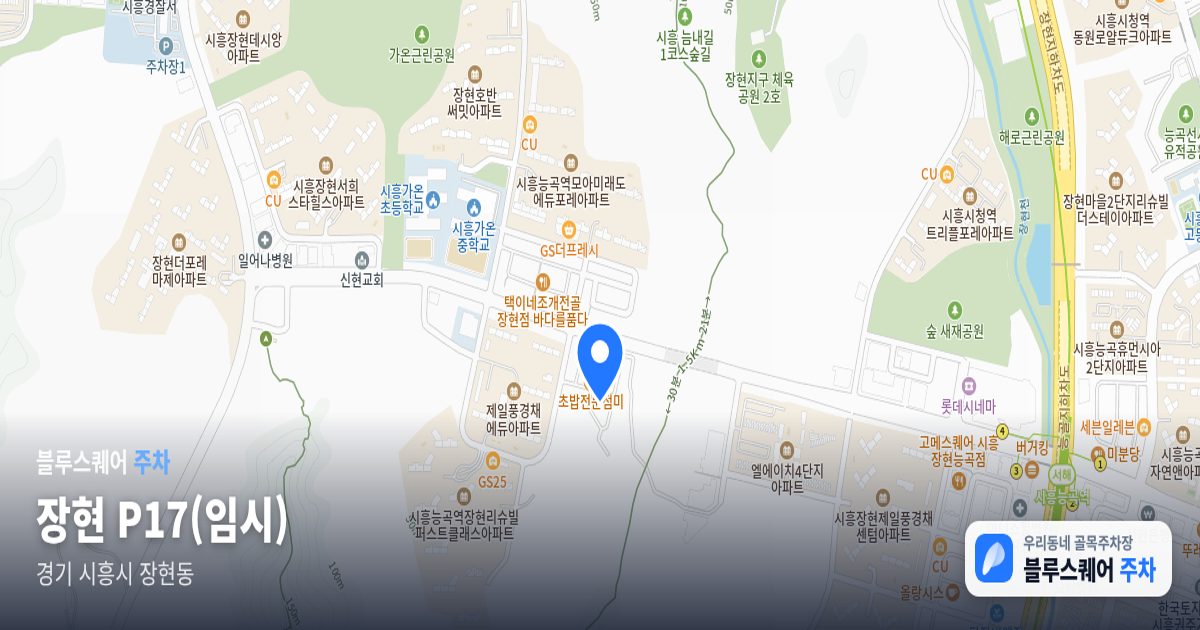 장현 P17(임시) 위치 지도