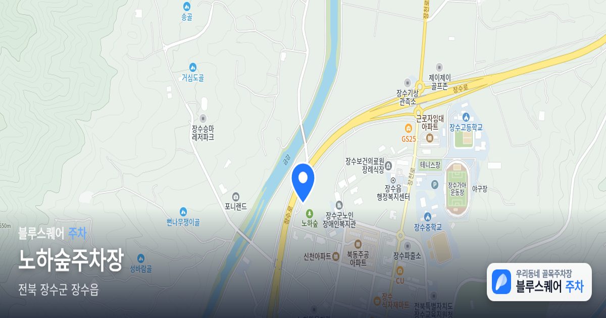 노하숲주차장 위치 지도