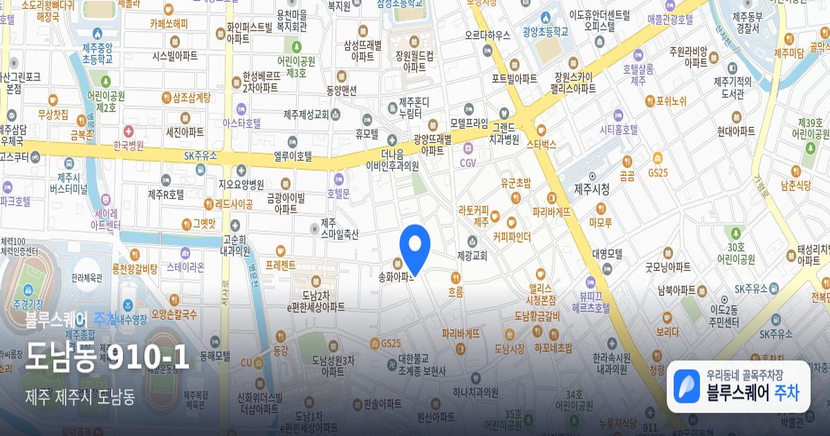 도남동 910-1 위치 지도