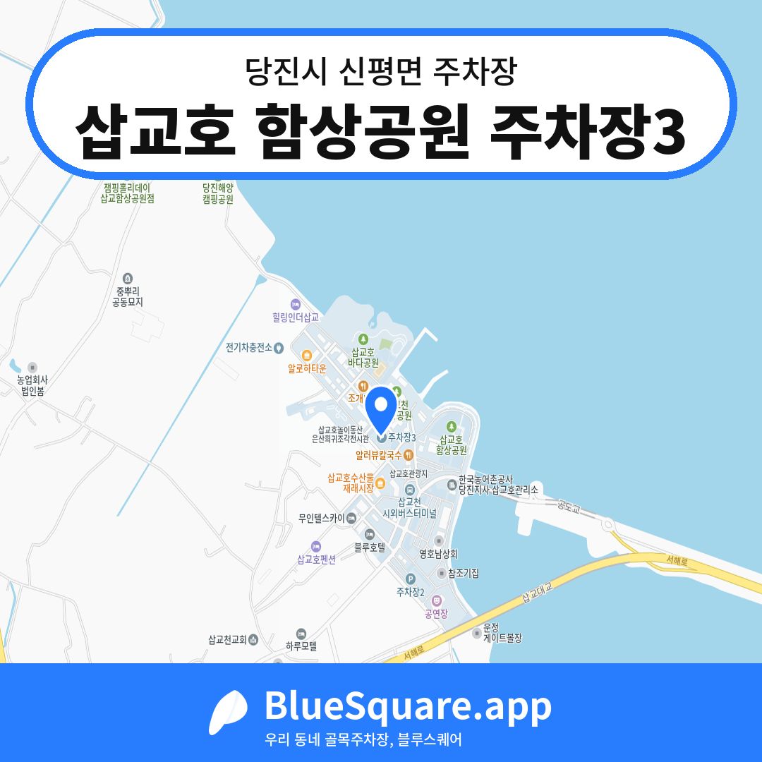 삽교호 함상공원 주차장3 위치 지도 — 충남 당진시 신평면 | 블루스퀘어 주차