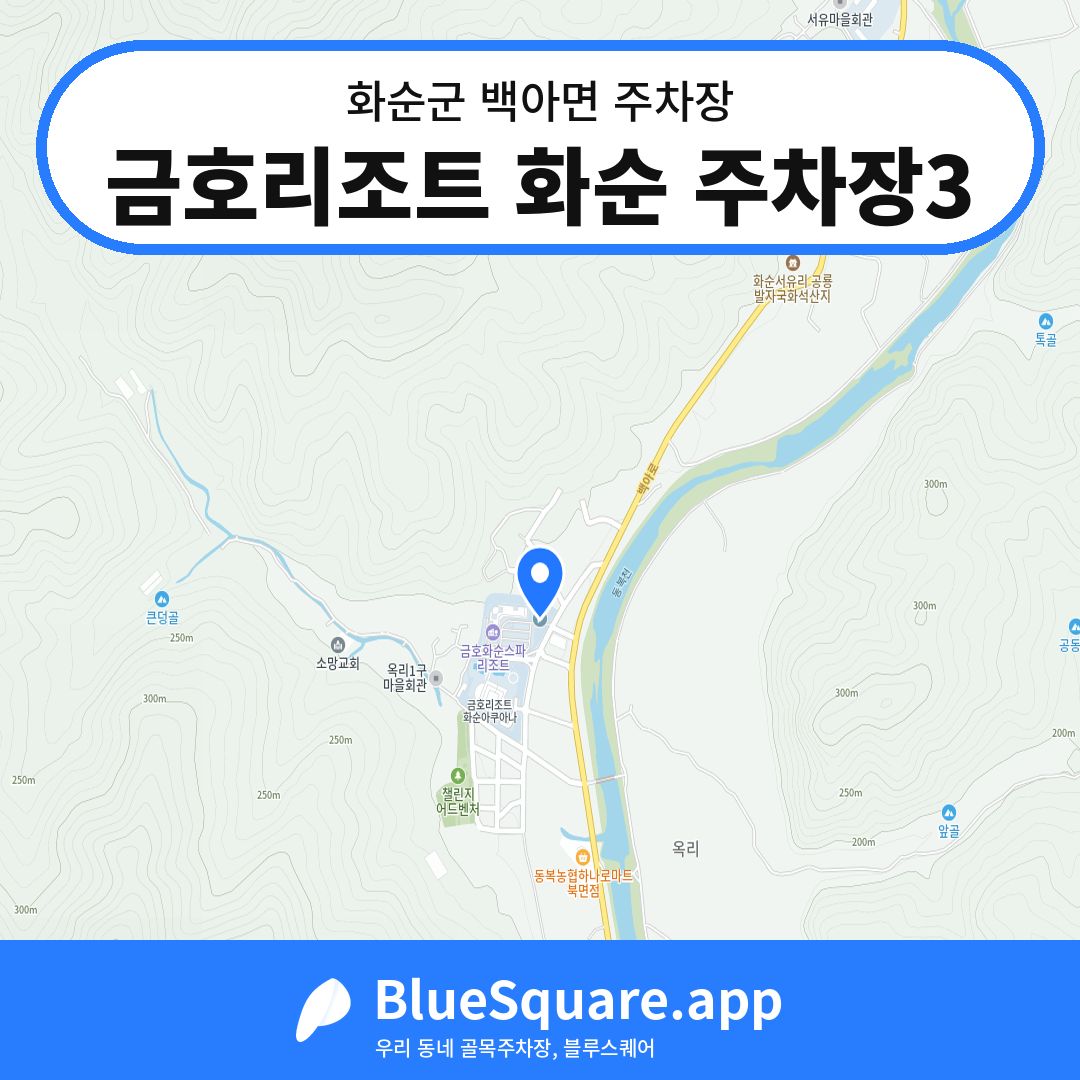 금호리조트 화순 주차장3 위치 지도 — 전남 화순군 백아면 | 블루스퀘어 주차