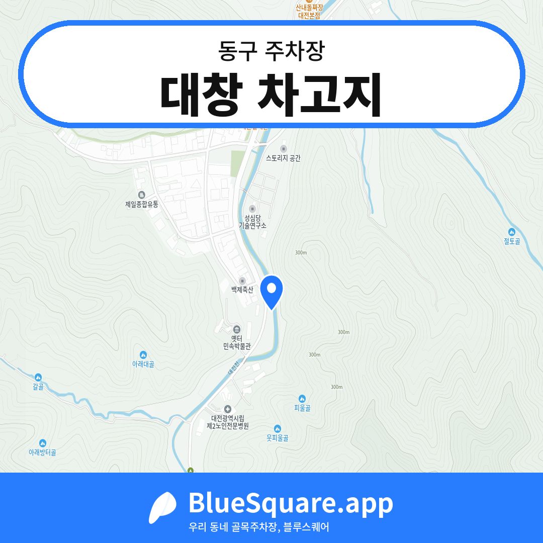 대창 차고지 위치 지도 — 대전 동구 | 블루스퀘어 주차