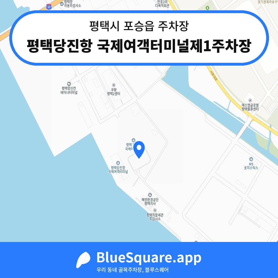 평택당진항 국제여객터미널제1주차장 위치 지도 — 경기 평택시 포승읍 | 블루스퀘어 주차