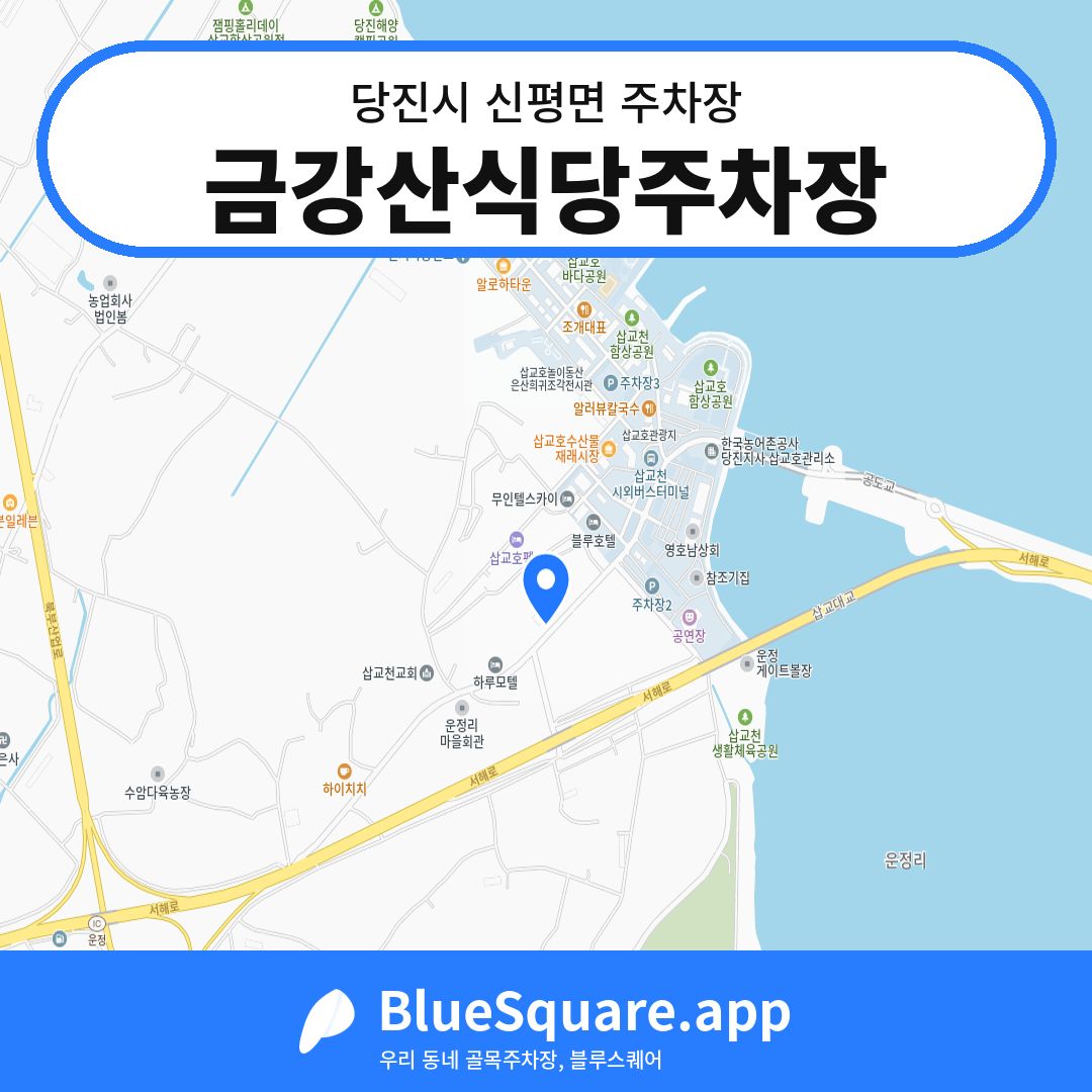 금강산식당주차장 위치 지도 — 충남 당진시 신평면 | 블루스퀘어 주차