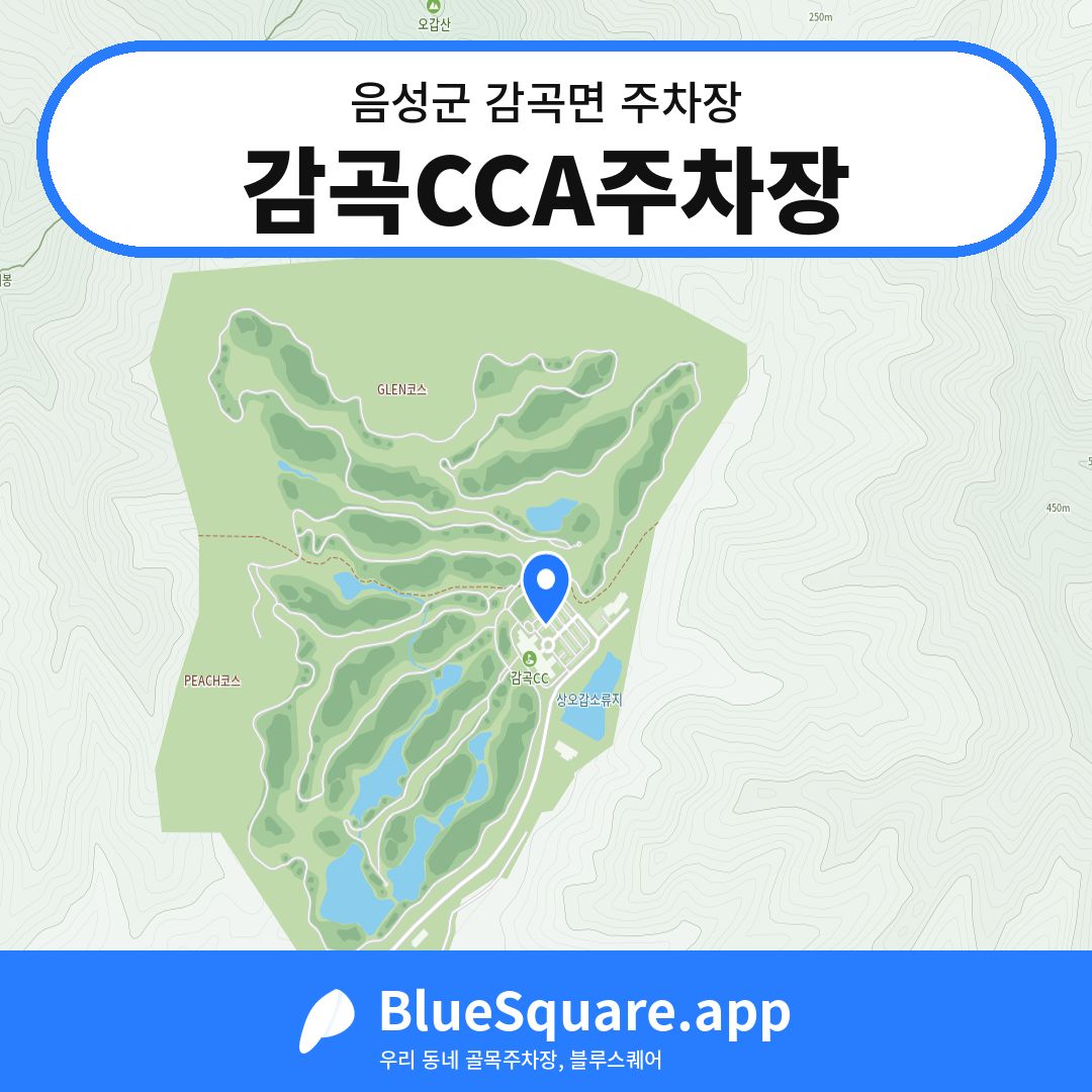 감곡CCA주차장 위치 지도 — 충북 음성군 감곡면 | 블루스퀘어 주차